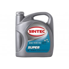 Масло SINTEC Супер SAE 15W-40 API SG/CD канистра 4л/Motor oil 4liter can